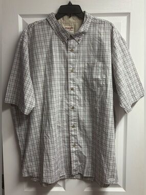Wrangler Men’s Button-Up Plaid Shirt Size 3XL